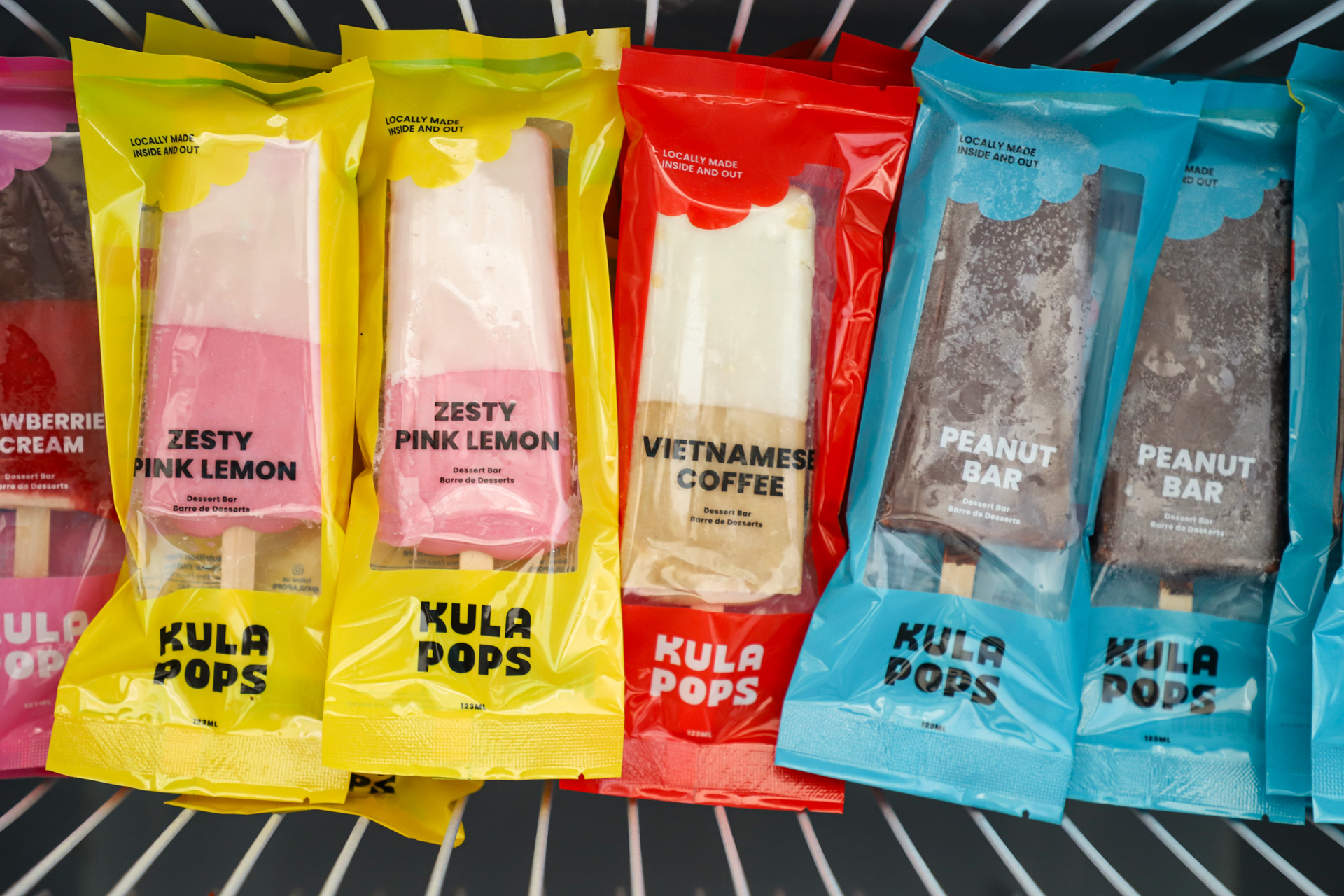 Photo of popsicles in the freezer